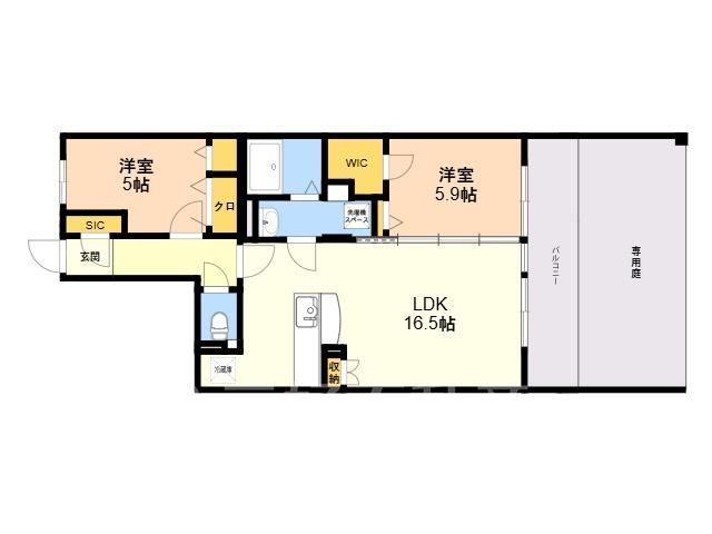 2LDK Apartment for Rent in Kasuga City, Fukuoka - Thumbnail 2