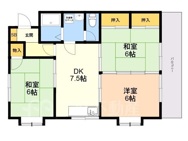 3DK Apartment for Rent in Shime Town, Fukuoka - Thumbnail 4