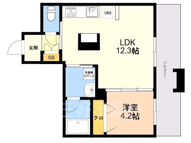 1LDK Apartment for Rent in Minami Ward, Fukuoka - Thumbnail 2
