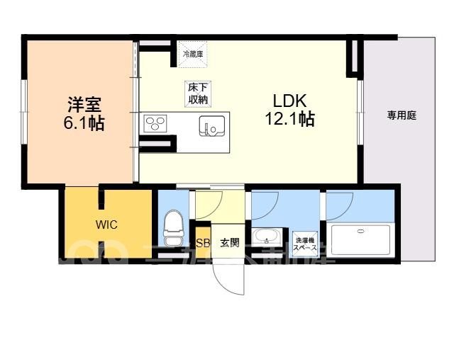 1LDK Apartment for Rent in Hakata-ku, Fukuoka City - Thumbnail 2
