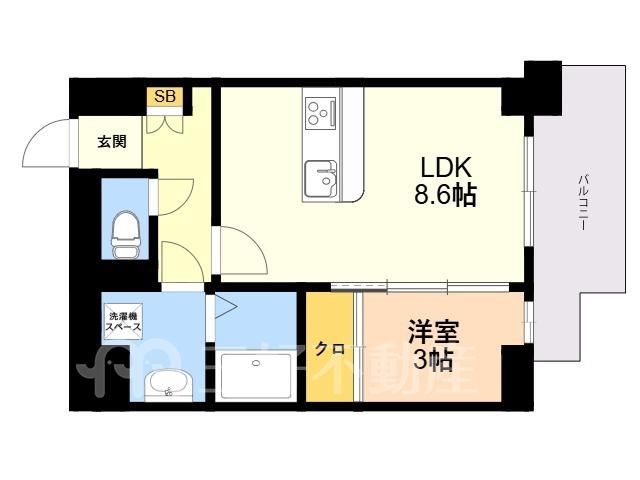 1LDK Apartment Near Hakozaki Miyamae Station in Fukuoka - Thumbnail 2