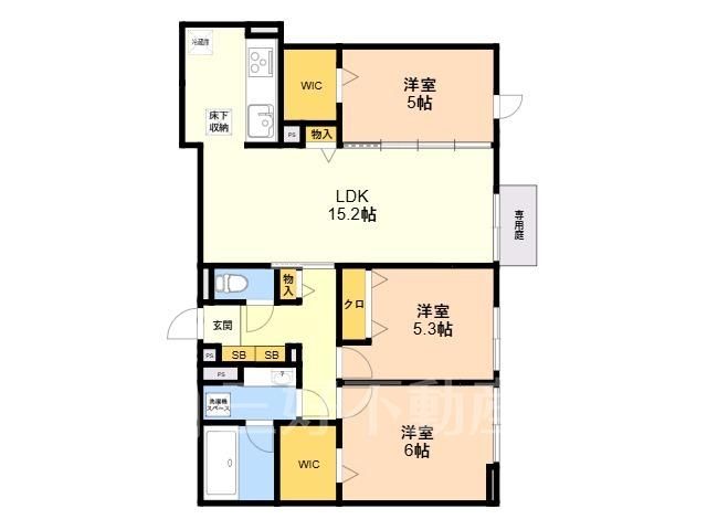 3LDK Apartment for Rent in Minami Ward, Fukuoka City - Thumbnail 2