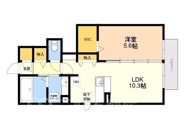 1LDK Apartment for Rent in Higashi Ward, Fukuoka – Pet Friendly - Thumbnail 2
