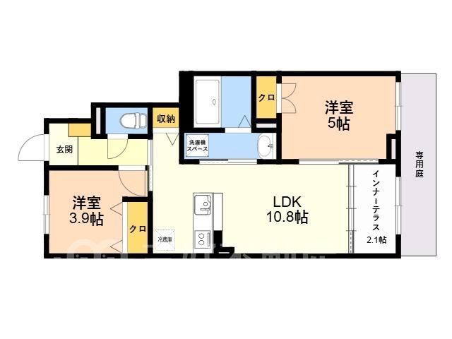 2LDK Apartment for Rent in Kasuga, Fukuoka - Image 1