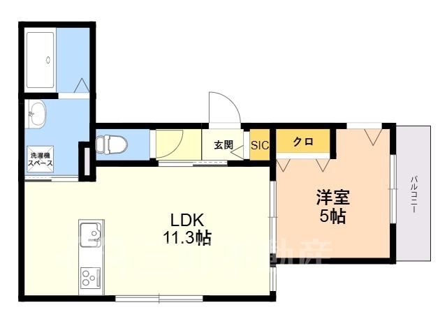 1LDK Apartment for Rent Near Fukuoka Airport in Hakata-ku - Thumbnail 2
