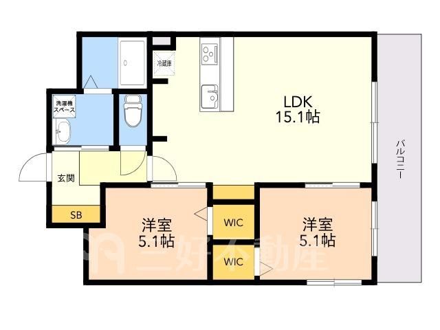2LDK Apartment Near Yusu Station in Kasuya, Fukuoka - Thumbnail 2