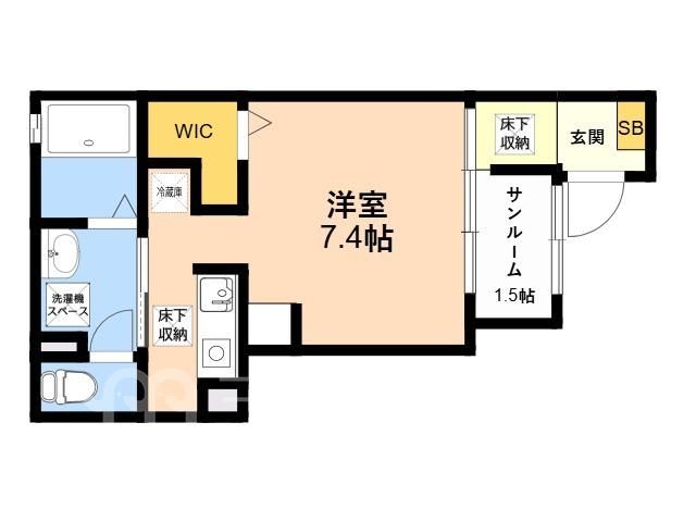 1R Apartment for Rent in Kasuya-machi, Fukuoka - 29.4m² - Thumbnail 2