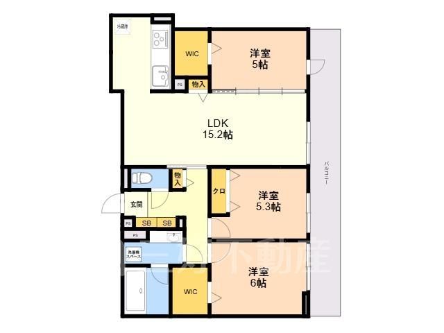 3LDK Apartment for Rent in Minami Ward, Fukuoka City - Thumbnail 2