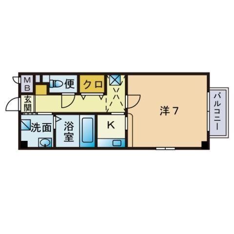 1K Apartment for Rent in Kashii, Fukuoka City - 24.80m² - Thumbnail 3