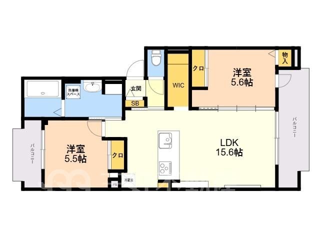 2LDK Apartment for Rent in Hakata-ku, Fukuoka – Pet Friendly - Image 1