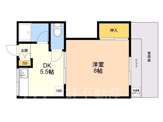 1DK Apartment for Rent Near Hakata Minami Station in Nakagawa City - Main Image