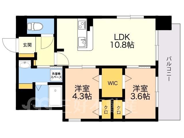 2LDK Apartment for Rent in Hakata Ward, Fukuoka - Thumbnail 2
