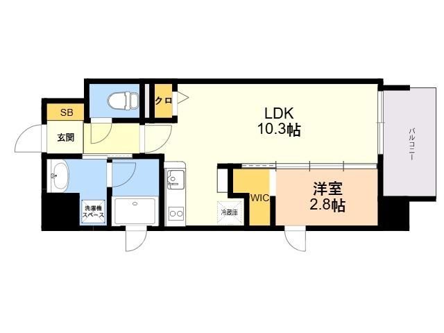 1LDK Apartment for Rent in Chuo-ku, Fukuoka City - Thumbnail 2