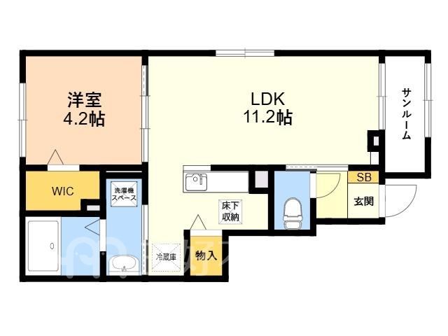 1LDK Apartment for Rent in Kasuya, Fukuoka City - Thumbnail 2