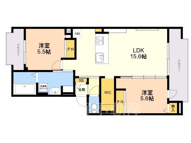 2LDK Apartment for Rent in Hakata Ward, Fukuoka City - Thumbnail 2
