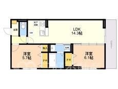 New 2LDK Apartment for Rent in Itoshima near Chikuzen-Maebaru Station - Thumbnail 3