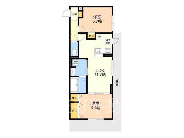 New 2LDK Apartment for Rent in Itoshima near Chikuzen-Maebaru Station - Thumbnail 2