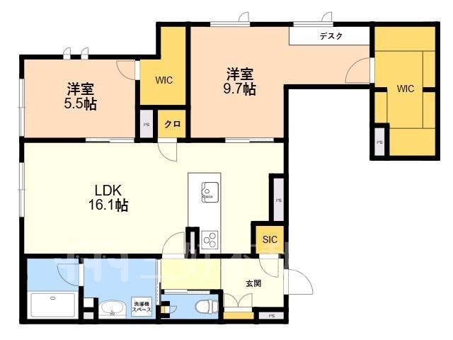 2LDK Apartment for Rent in Chuo Ward, Fukuoka City - Thumbnail 2