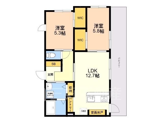 Pet-Friendly 2LDK Apartment Near Yuzu Station in Kasuya - Thumbnail 2