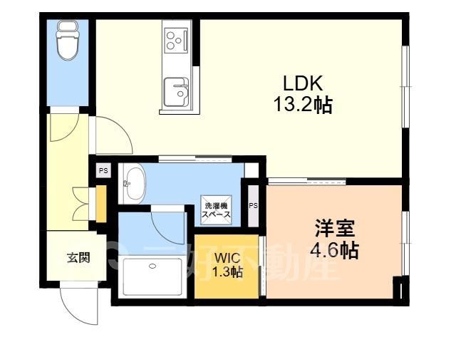 1LDK Apartment for Rent in Nishijin, Fukuoka - 45.1 sqm - Thumbnail 2