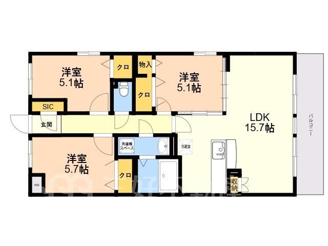 3LDK Apartment for Rent in Kasuga City, Fukuoka - Thumbnail 2