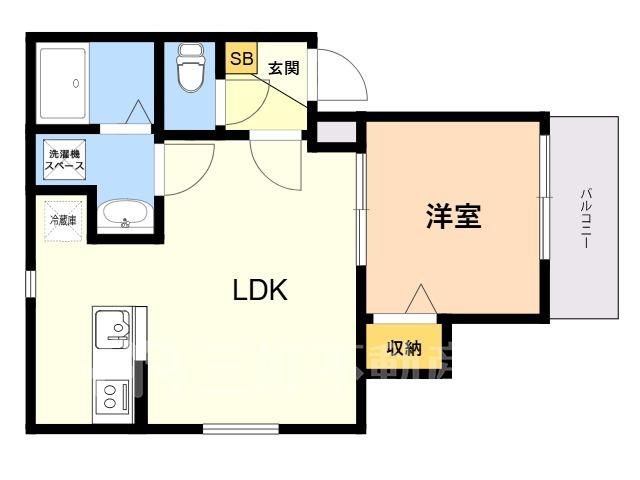 1LDK Corner Apartment Near Station in Dazaifu, Fukuoka - Thumbnail 2