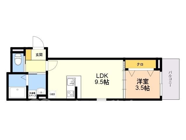 New 1LDK Apartment for Rent Near Nishijin Station, Fukuoka - Thumbnail 2