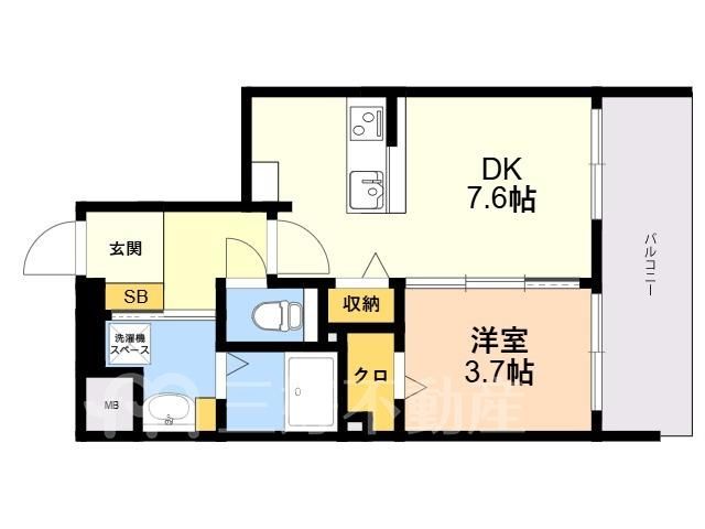 1DK Apartment for Rent in Hakata Ward, Fukuoka - Thumbnail 2