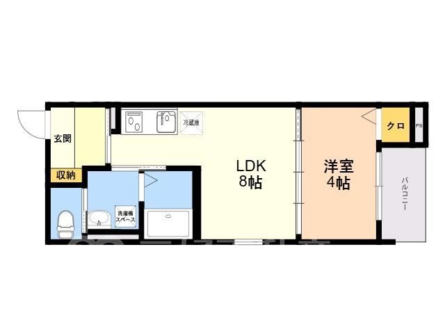 1LDK Apartment for Rent in Minami Ward, Fukuoka - Thumbnail 2