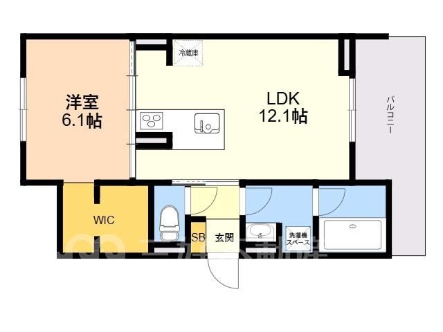 1LDK Pet-Friendly Apartment for Rent in Hakata-ku, Fukuoka - Thumbnail 2