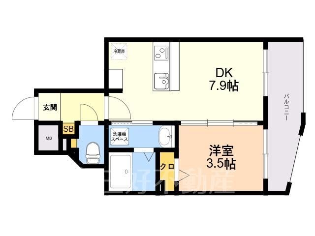 1DK Apartment Near Sakuranamiki Station, Hakata Ward, Fukuoka - Thumbnail 2