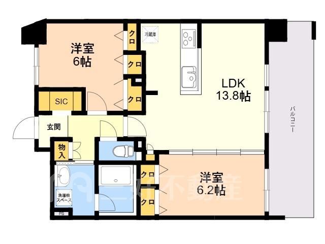 2LDK All-Electric Apartment in Nakanogawa, Fukuoka – Pet Friendly - Thumbnail 2