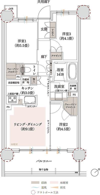Sanriyan Urayasu/Newly constructed apartment details (Urayasu City, Chiba Prefecture, property number: e87115f37d44352e83049b5d8ebc155a) [Nifty Real Estate] — Image 4, Urayasu, Chiba