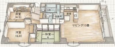 Renovated 3LDK Apartment in Sapporo Higashi Ward for Sale — Floorplan, Higashi, Hokkaido