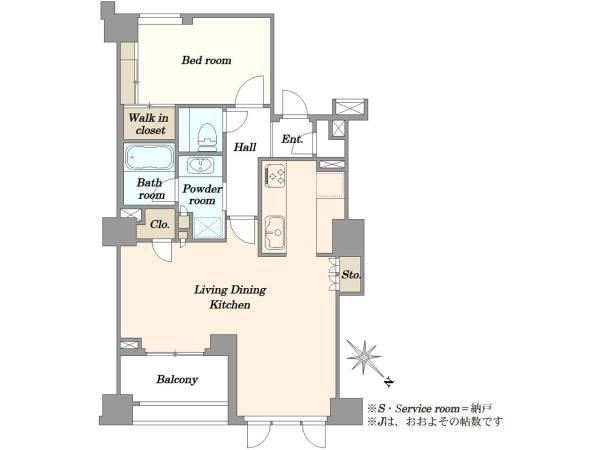 1LDK Apartment in Minami-Azabu, Minato-ku, Tokyo - Thumbnail 2