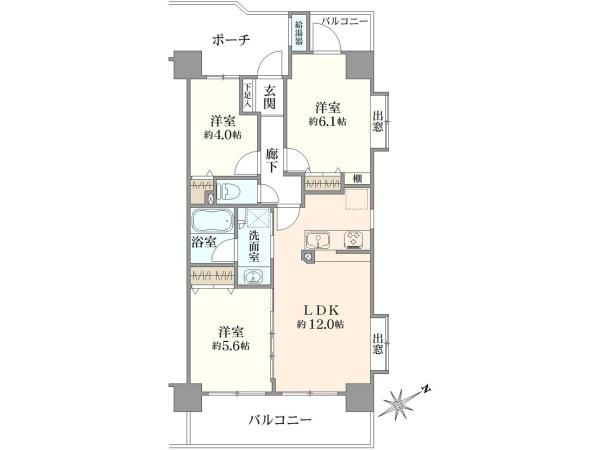 Renovated 3LDK Apartment Near Motoyawata Station, Ichikawa - Thumbnail 2