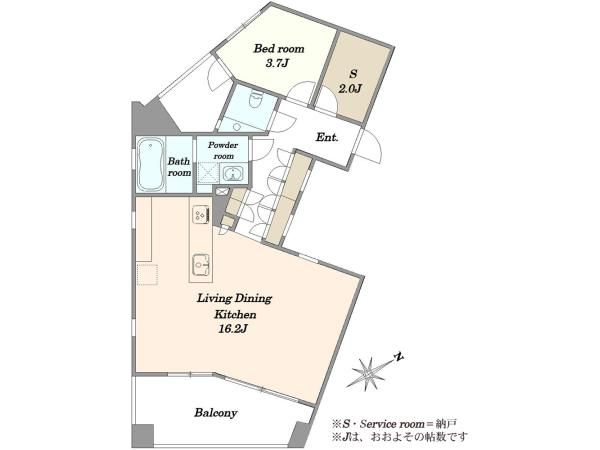 1LDK Apartment in Shirokane, Minato-ku, Tokyo 58.03m2 - Thumbnail 4