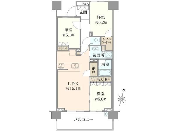 City House Urawa Takasago 3LDK Apartment for Sale in Saitama - Thumbnail 4