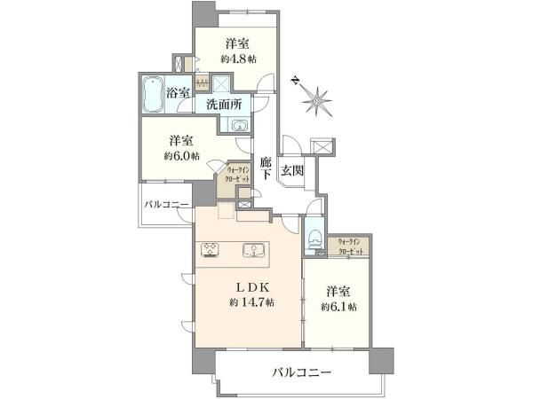 EX Kawasaki The Tower 3LDK Apartment for Sale in Kawasaki - Main Image