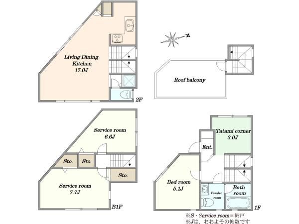 2LDK+2S Detached House in Osaki, Shinagawa, Tokyo | Akiya Japan