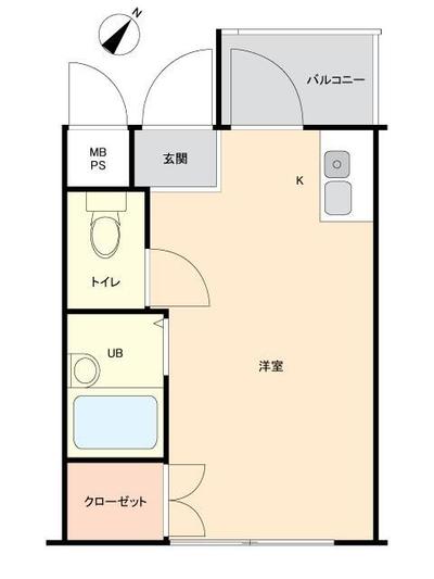 Studio Apartment for Sale in Kami-Ikebukuro, Toshima-ku, Tokyo — Floorplan, Toshima, Tokyo