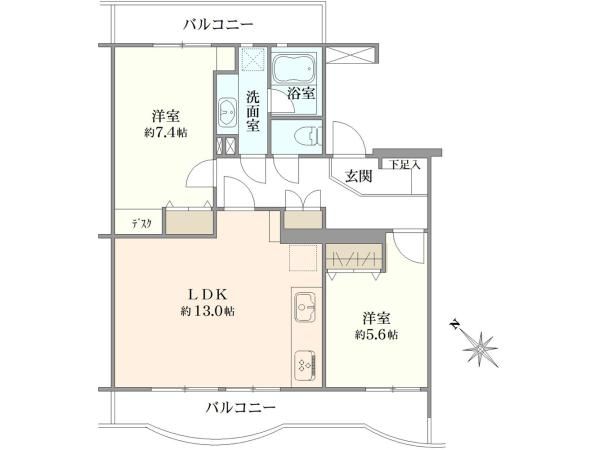 Renovated 2LDK Apartment in Ichikawa, Chiba - Main Image