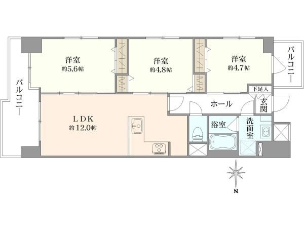 3LDK Apartment for Sale in Kawasaki, Kanagawa - Thumbnail 3