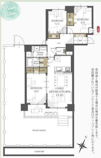 Renovated 3LDK Apartment in Higashi Ward, Sapporo — Floorplan, Higashi, Hokkaido
