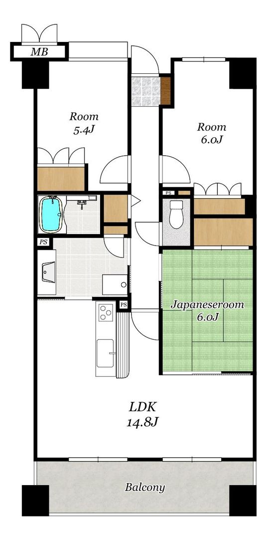 3LDK Apartment for Sale in Nagasaki City, 71.88 sqm - Thumbnail 2