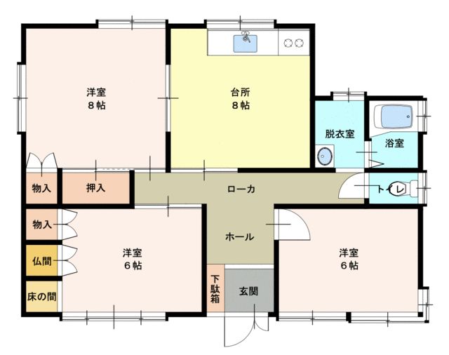 3DK Detached House for Rent in Nishikan-ku, Niigata City - Thumbnail 2
