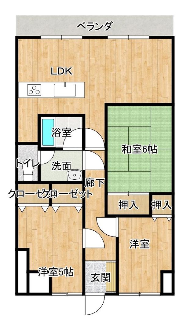 3LDK Apartment for Sale in Nagasaki City, Nagasaki Prefecture - Thumbnail 2