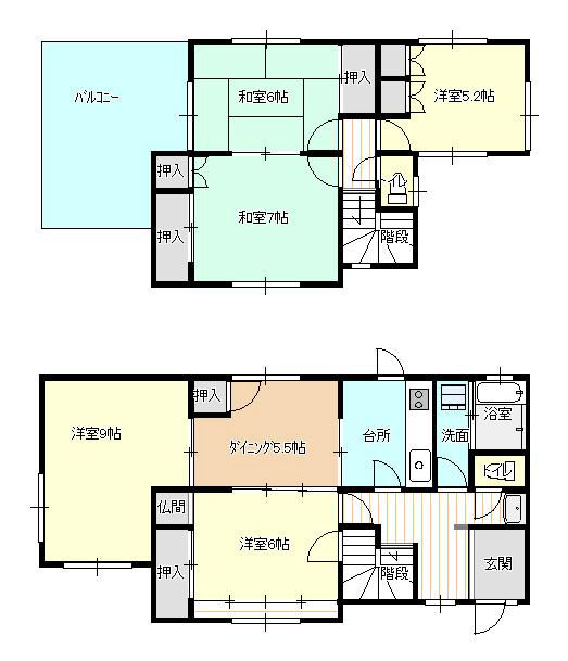 5DK House in Isahaya with Parking Near Kikitsu Station - Thumbnail 3