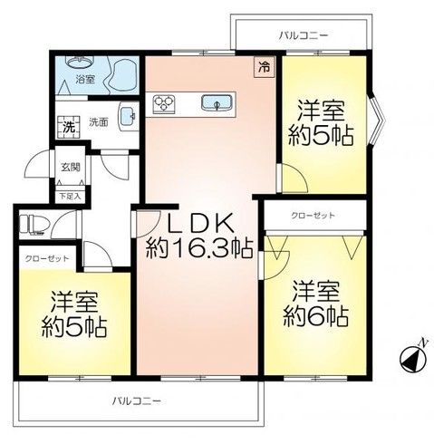 Renovated 3DK Apartment in Kobe Suma Ward Near Station - Main Image