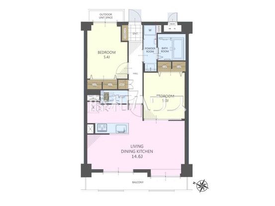 2LDK Apartment for Sale in Asaka, Saitama - 59.52 sqm - Thumbnail 2